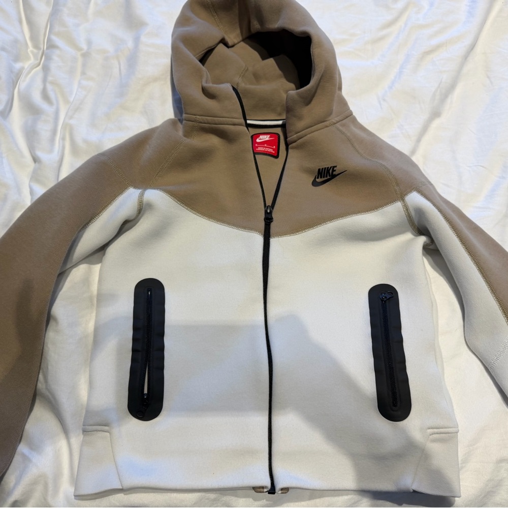 Boys Nike Tech Tan Full-Zip Hoodie
